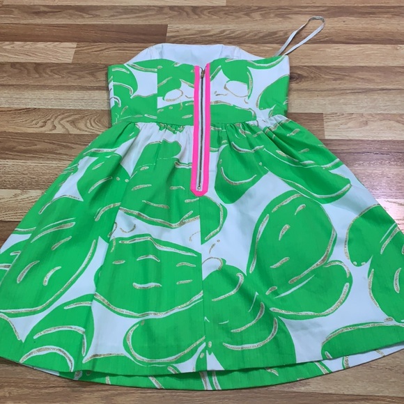 Lilly Pulitzer lottie strapless dress size 0 - Picture 3 of 16